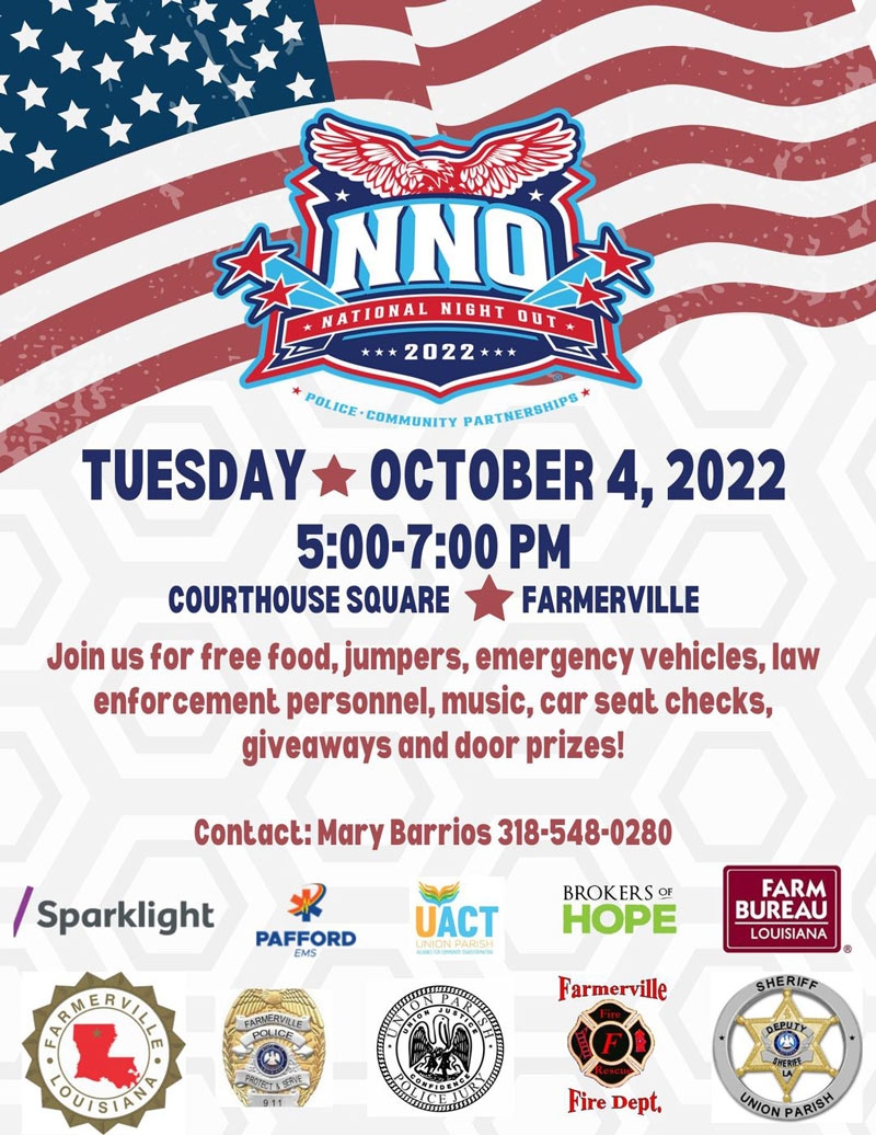 National Night Out in Farmerville Louisiana